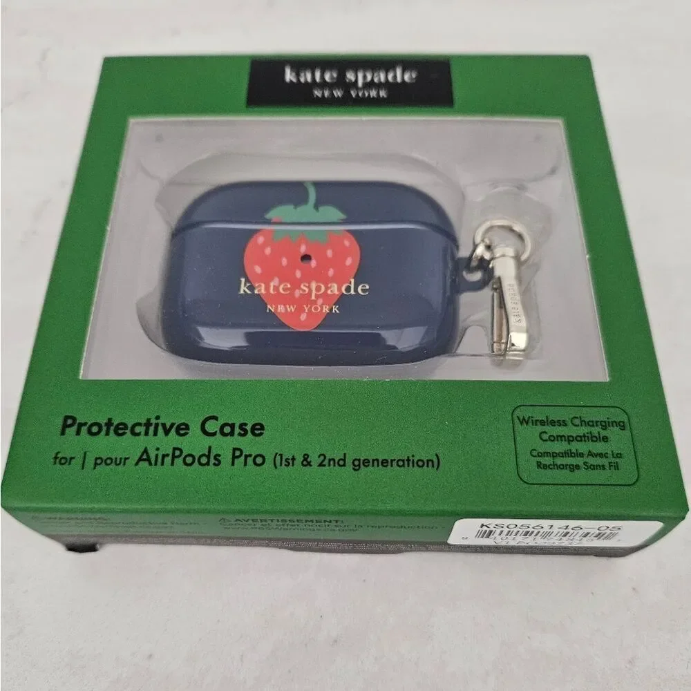 Kate Spade Navy AirPods Pro Case with Strawberry Design